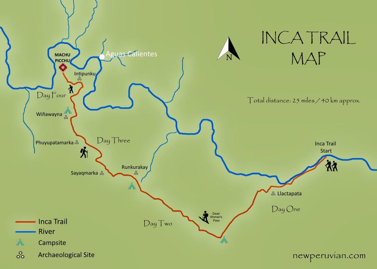 ನಕ್ಷೆ ಇಂಕಾ ಟ್ರಯಲ್ ಪೆರು