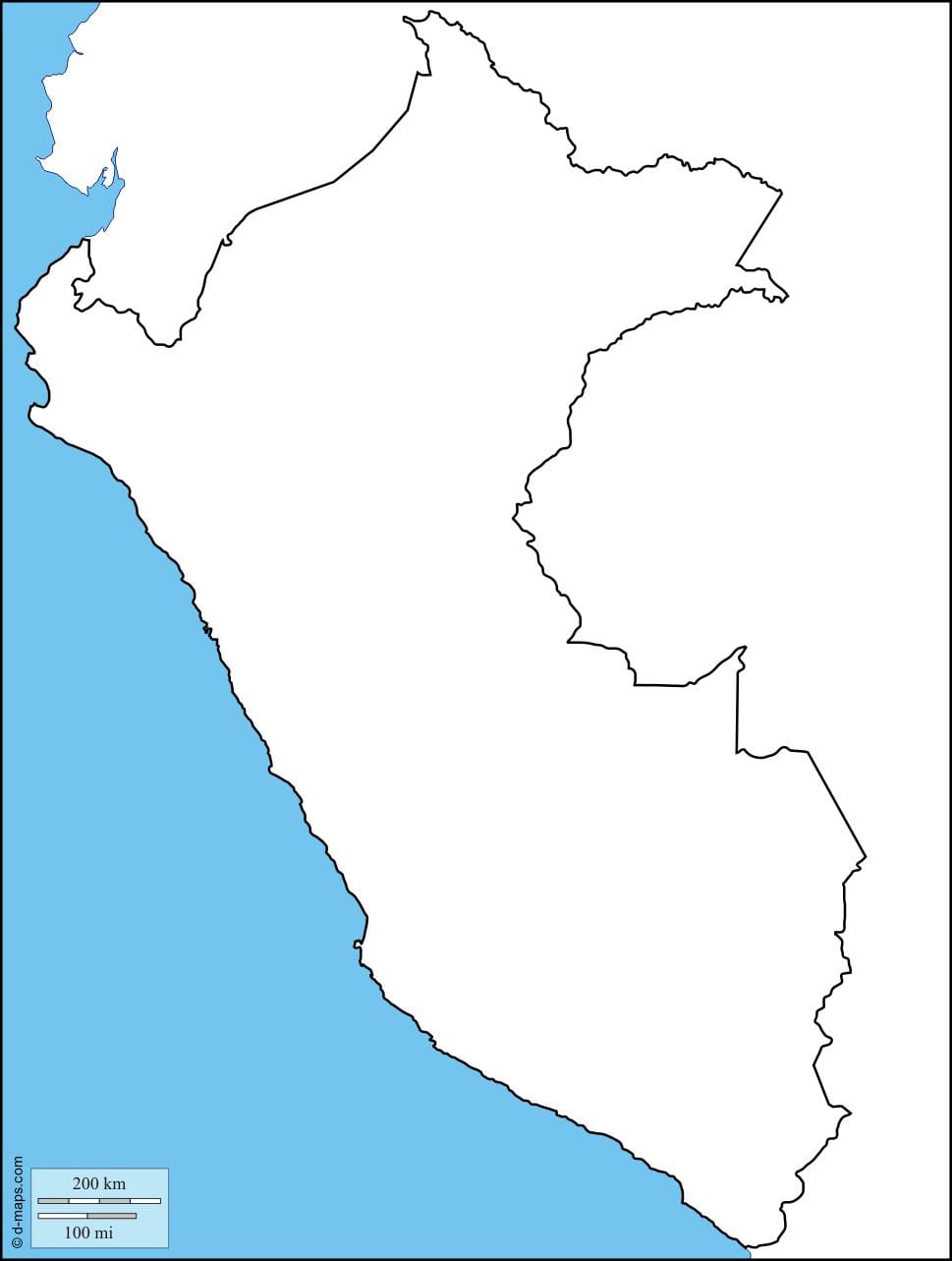 ನಕ್ಷೆಯ ಖಾಲಿ ನಕ್ಷೆ, ಪೆರು