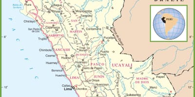 ನಕ್ಷೆ ರಾಜಕೀಯ ನಕ್ಷೆ, ಪೆರು
